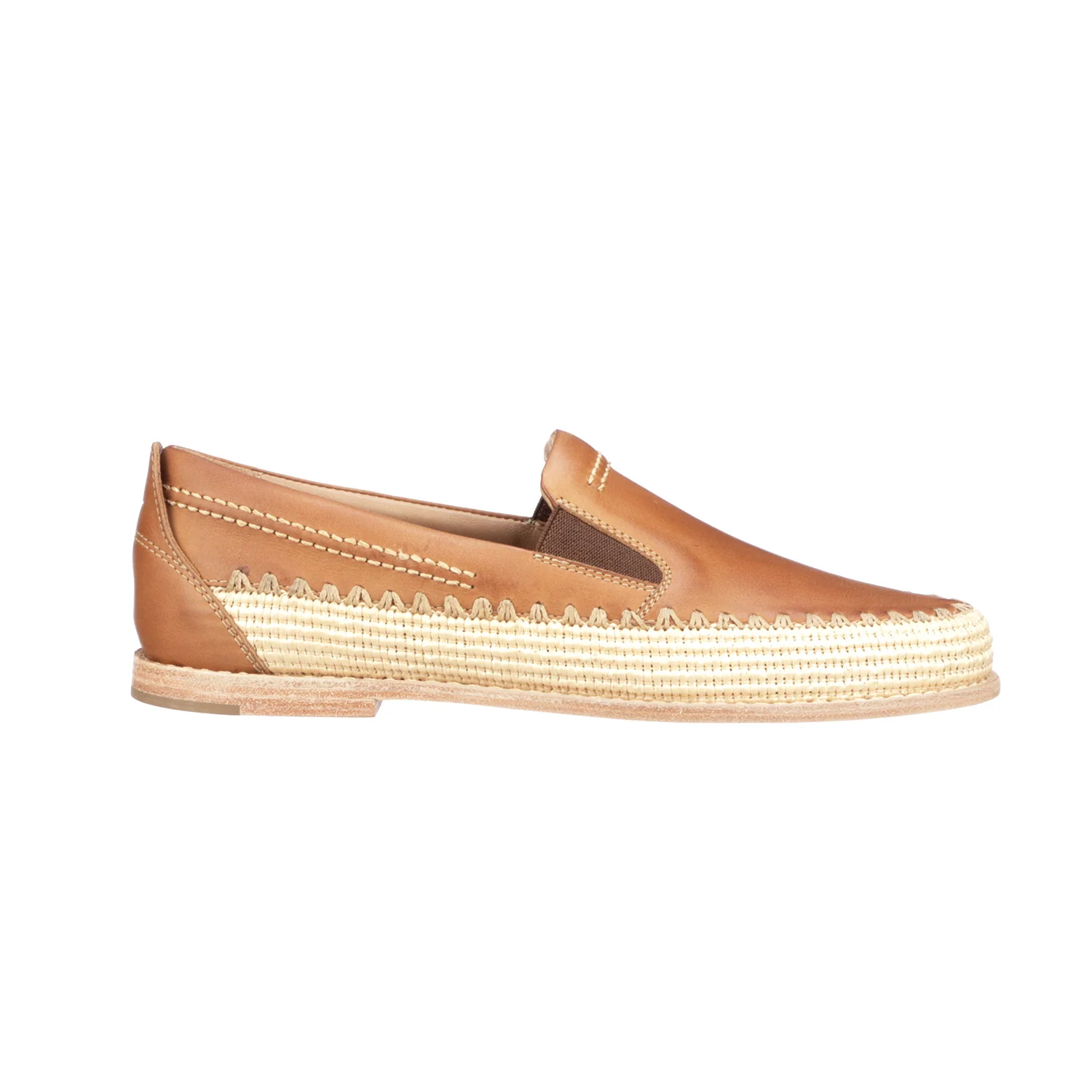 Raffia Slip On :: Brown