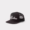 Lucchese Script Trucker Cap :: Black