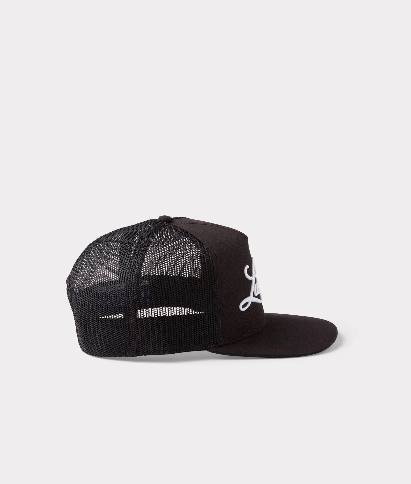 Lucchese Script Trucker Cap :: Black