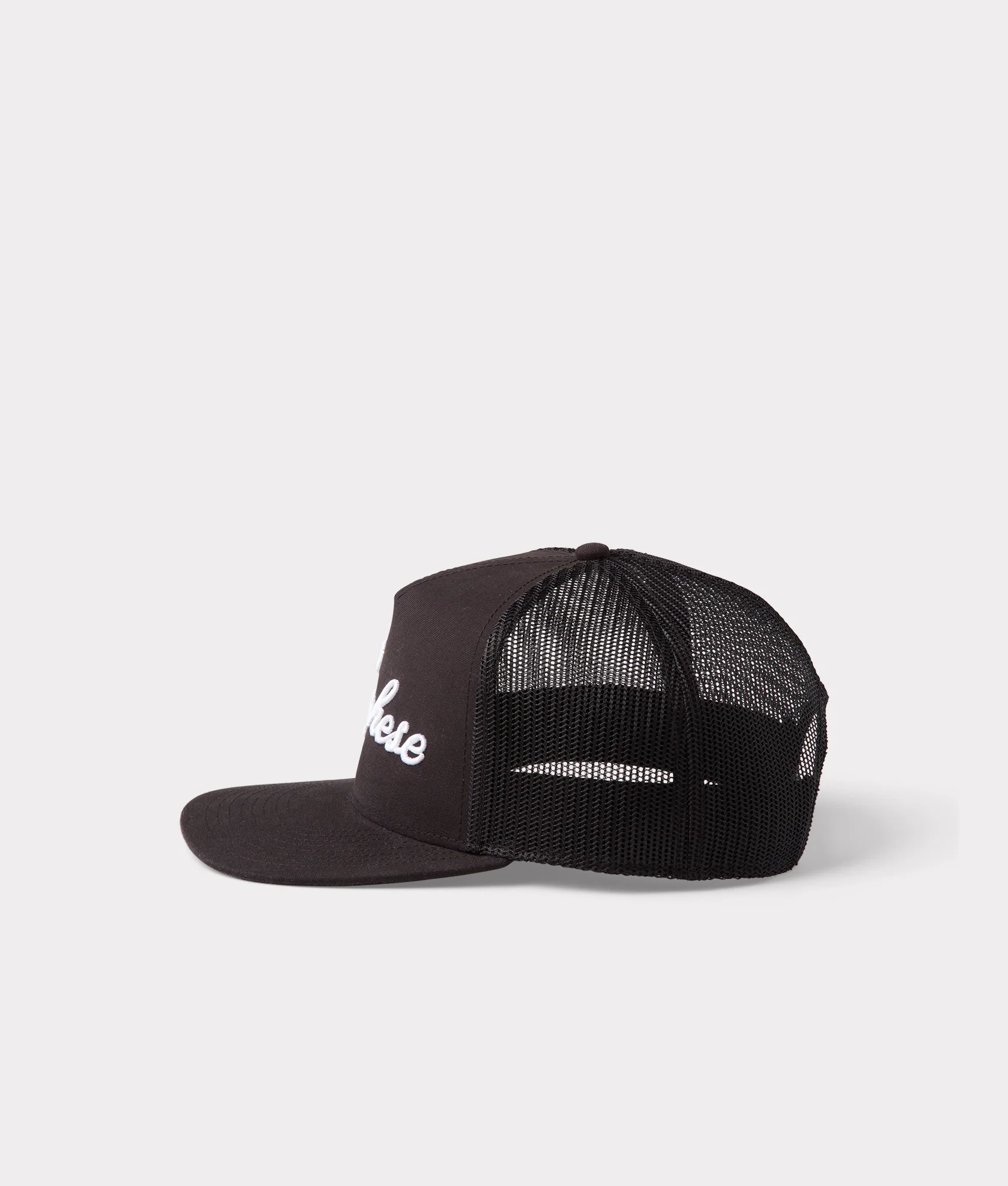 Lucchese Script Trucker Cap :: Black