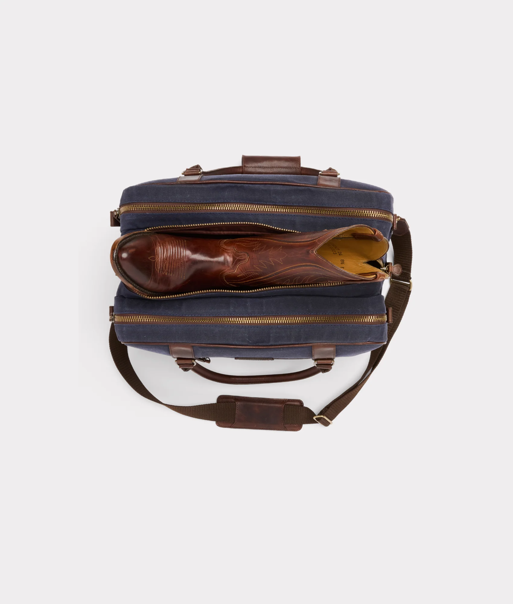 Everyday Waxed Canvas Cowboy Bag :: Navy