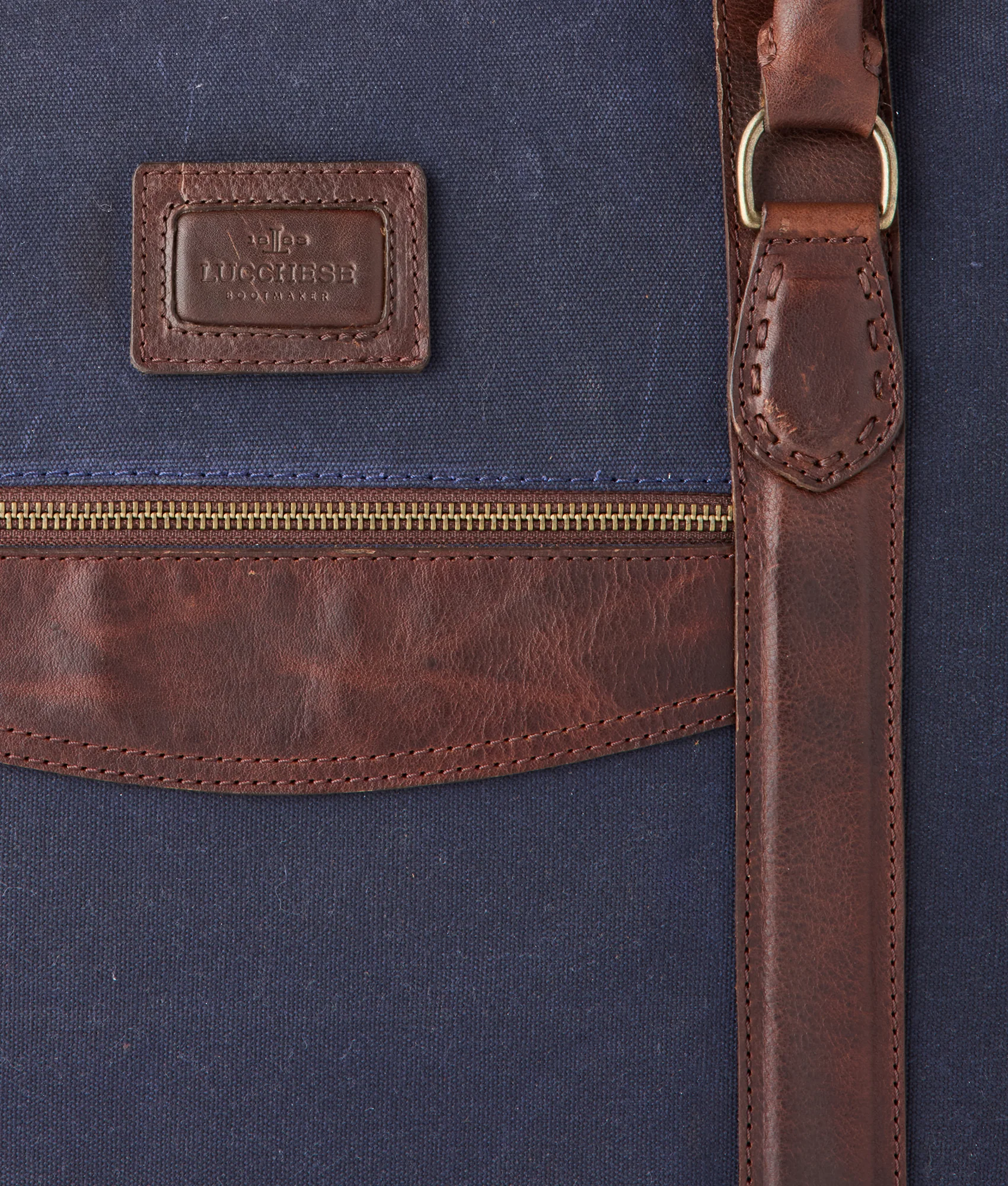 Everyday Waxed Canvas Cowboy Bag :: Navy