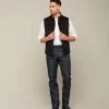 10922-quilted-suede-vest-black-1.webp Quilted Suede Vest :: Black