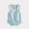 Riley Denim Vest :: Desert Sky Blue