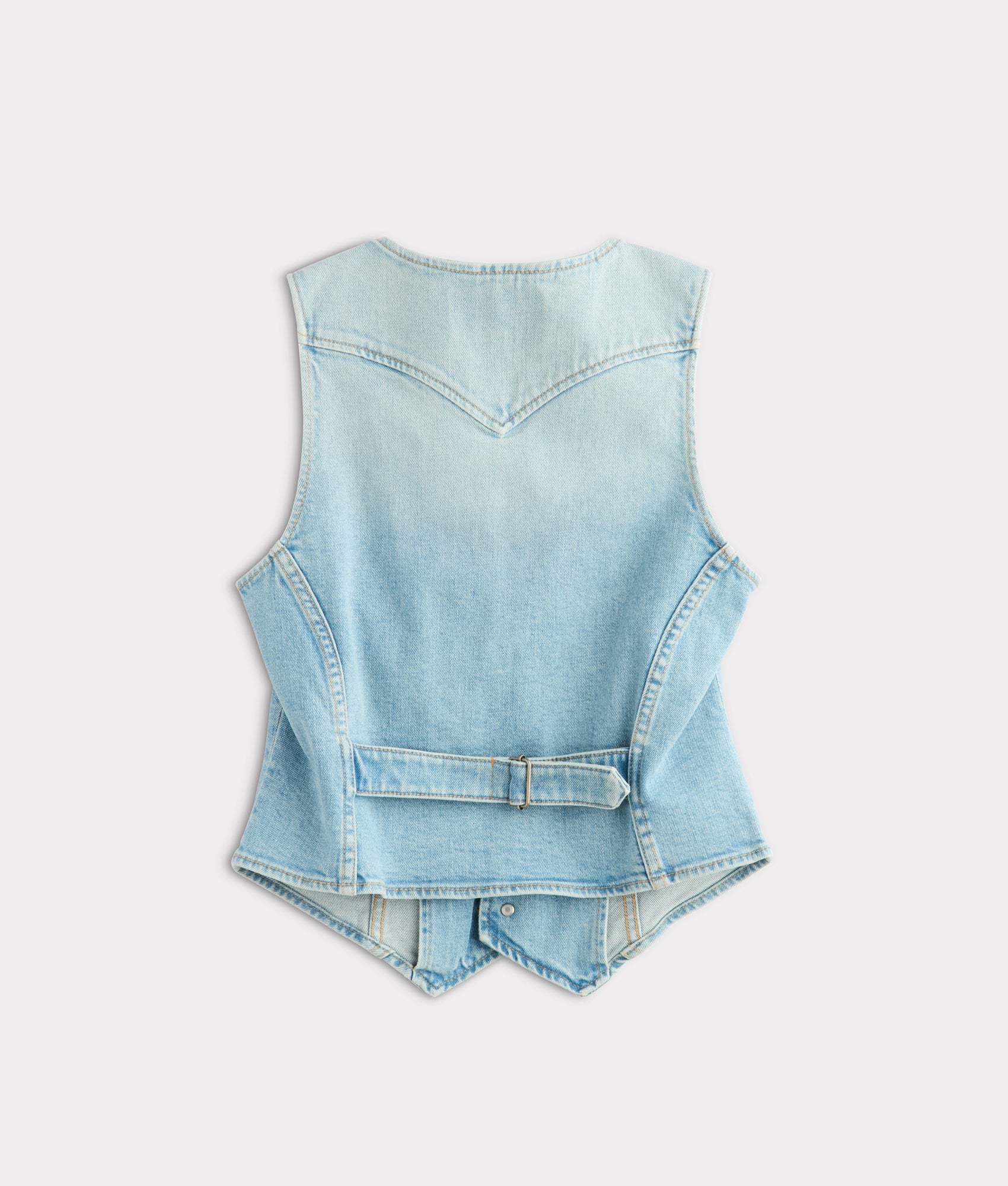 Riley Denim Vest :: Desert Sky Blue