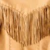 Tallulah Fringe Jacket :: Saddle Tan