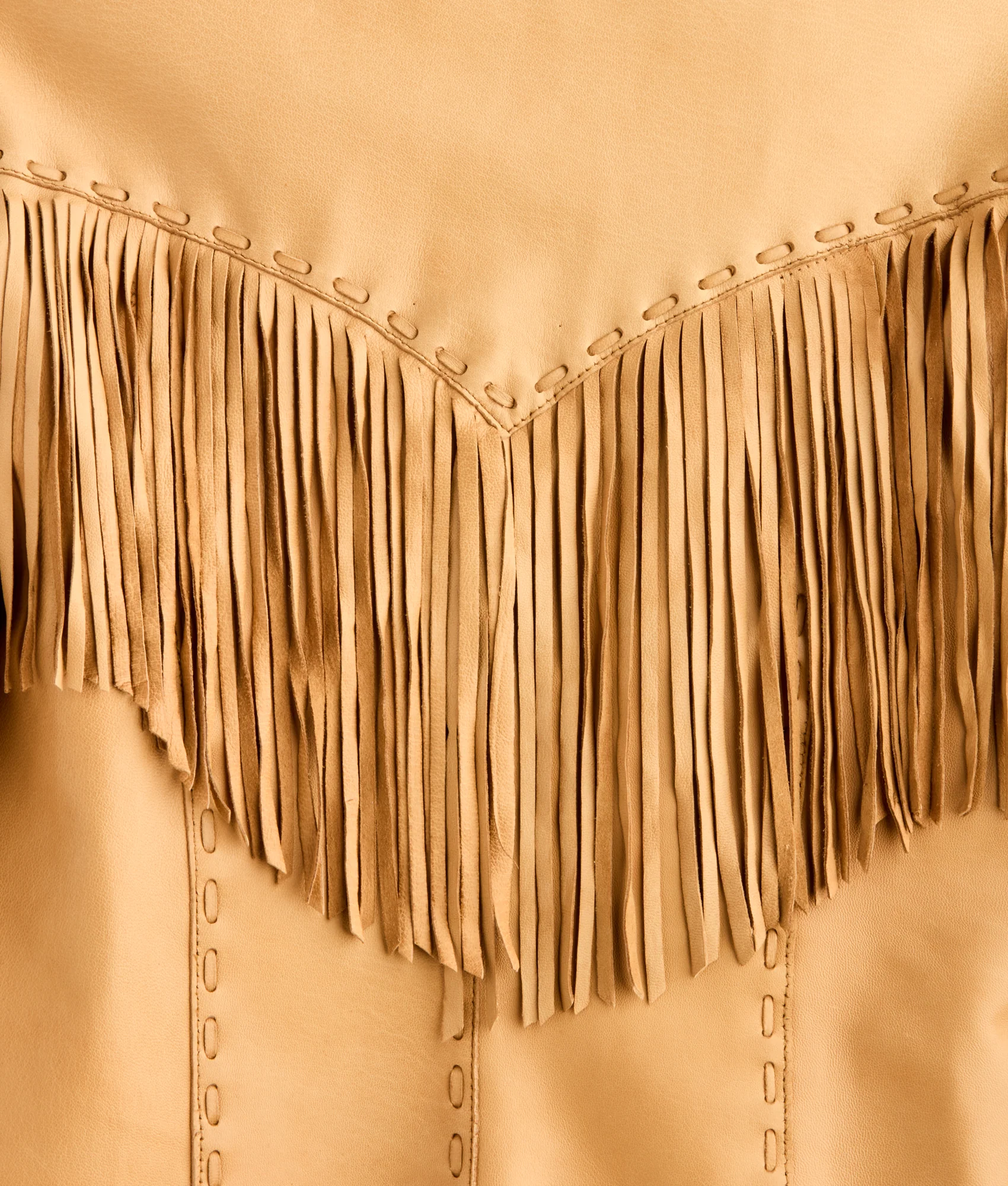 Tallulah Fringe Jacket :: Saddle Tan