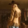 Tallulah Fringe Jacket :: Saddle Tan