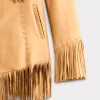 Tallulah Fringe Jacket :: Saddle Tan