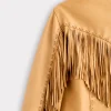 Tallulah Fringe Jacket :: Saddle Tan