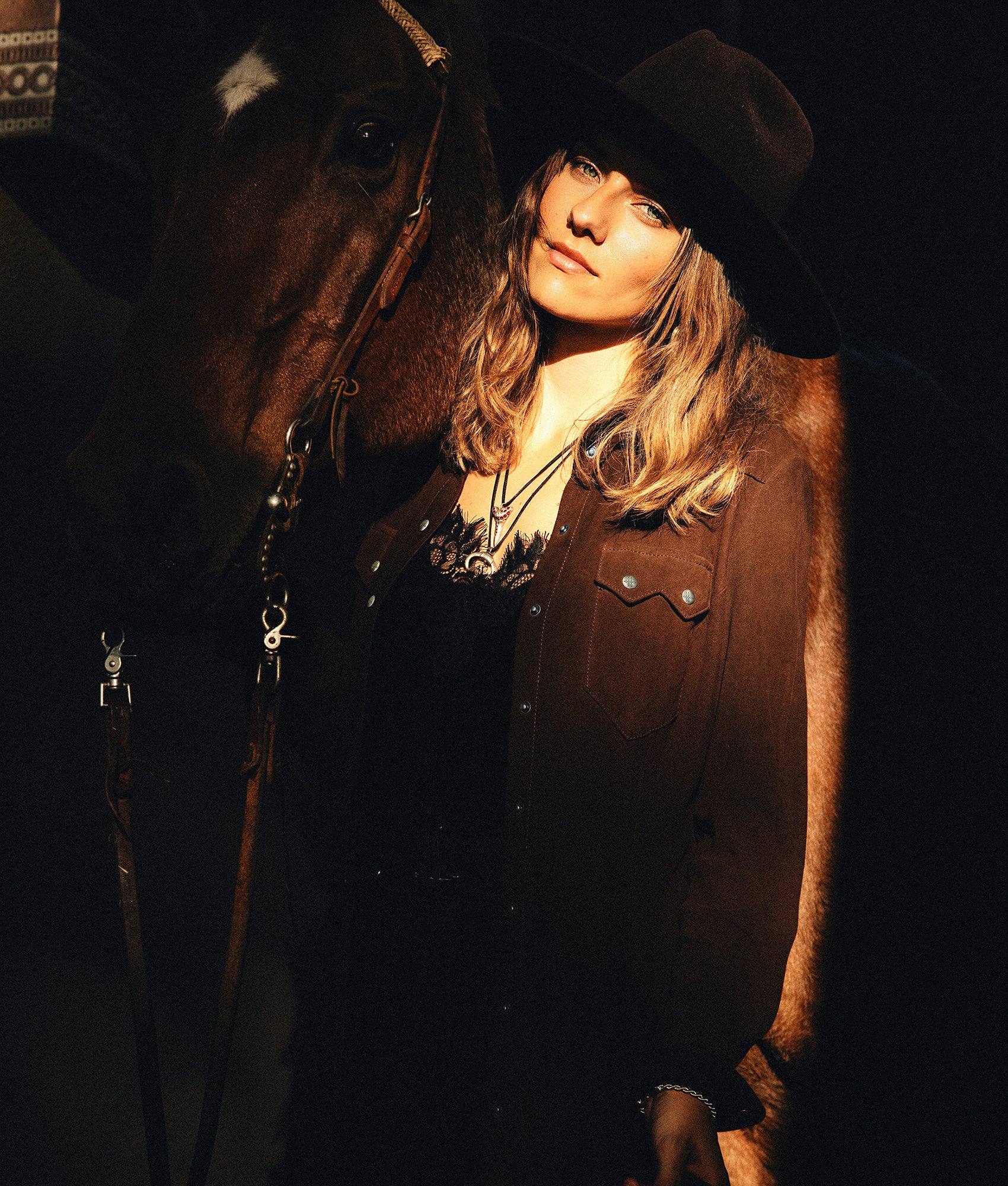 Delilah Suede Duster :: Chocolate