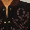 10974-embroidered-suede-bomber-jacket-black-2.webp Embroidered Suede Bomber Jacket :: Black