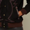 10974-embroidered-suede-bomber-jacket-black-6.webp Embroidered Suede Bomber Jacket :: Black
