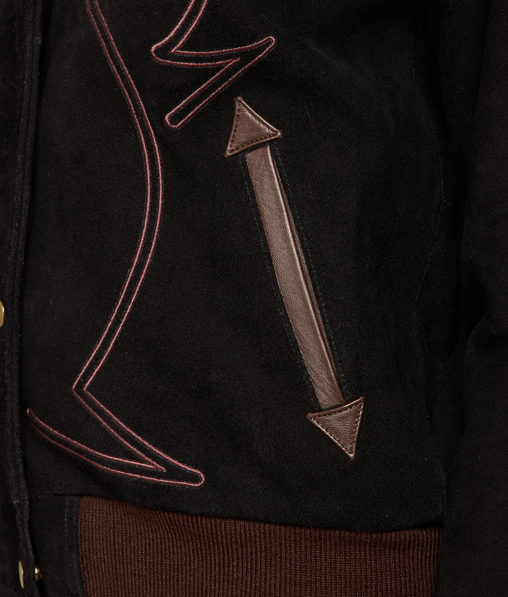 10974-embroidered-suede-bomber-jacket-black-7.webp Embroidered Suede Bomber Jacket :: Black