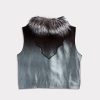 Duchess Of The Range Fur Vest :: Metallic Gradient