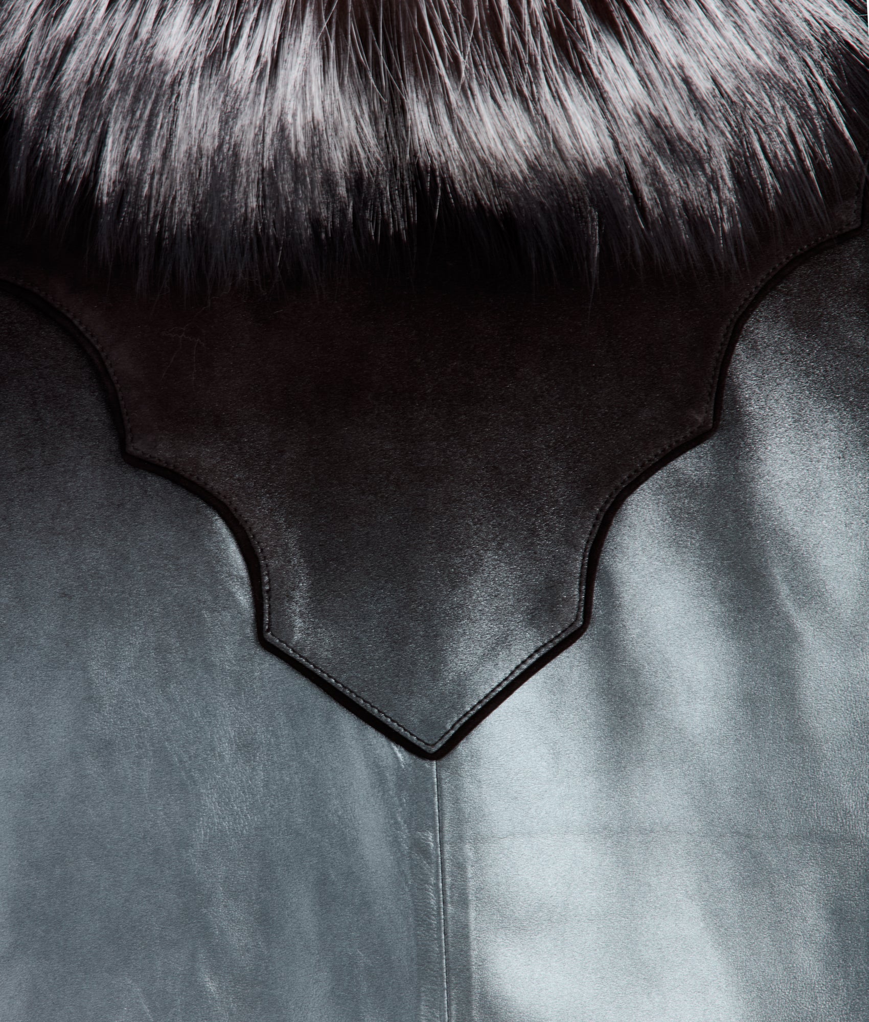 Duchess Of The Range Fur Vest :: Metallic Gradient