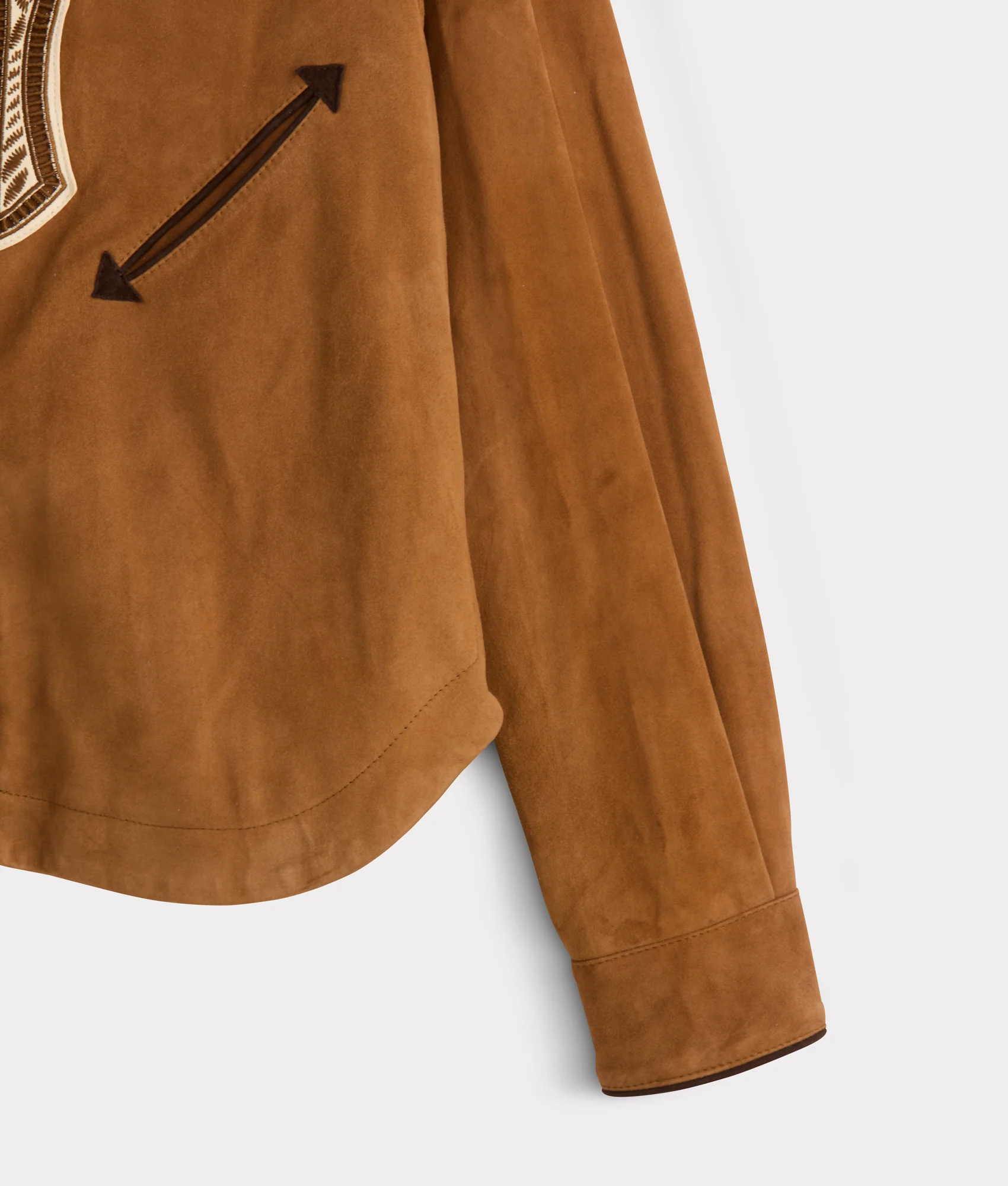 Grace Suede Shacket :: Camel