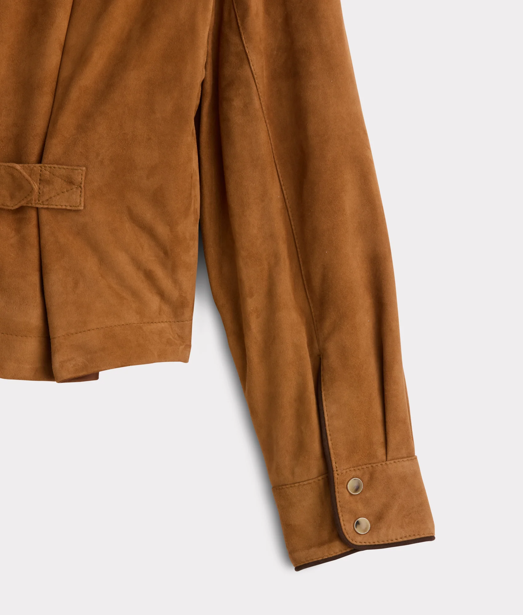 Grace Suede Shacket :: Camel