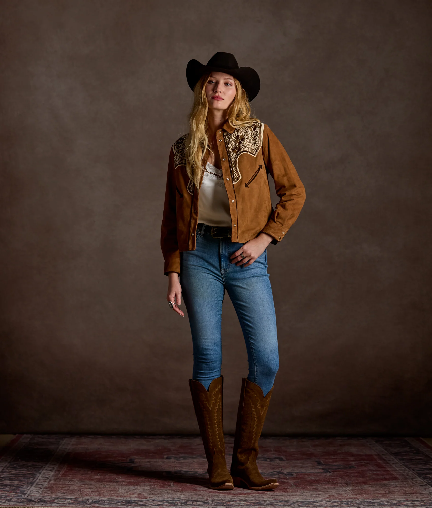 Grace Suede Shacket :: Camel