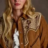 Grace Suede Shacket :: Camel