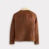 Kyle Shearling Trucker Jacket :: Cognac