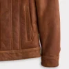 Kyle Shearling Trucker Jacket :: Cognac