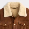 Kyle Shearling Trucker Jacket :: Cognac