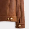 Kyle Shearling Trucker Jacket :: Cognac