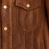 Kyle Shearling Trucker Jacket :: Cognac