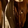 Kyle Shearling Trucker Jacket :: Cognac