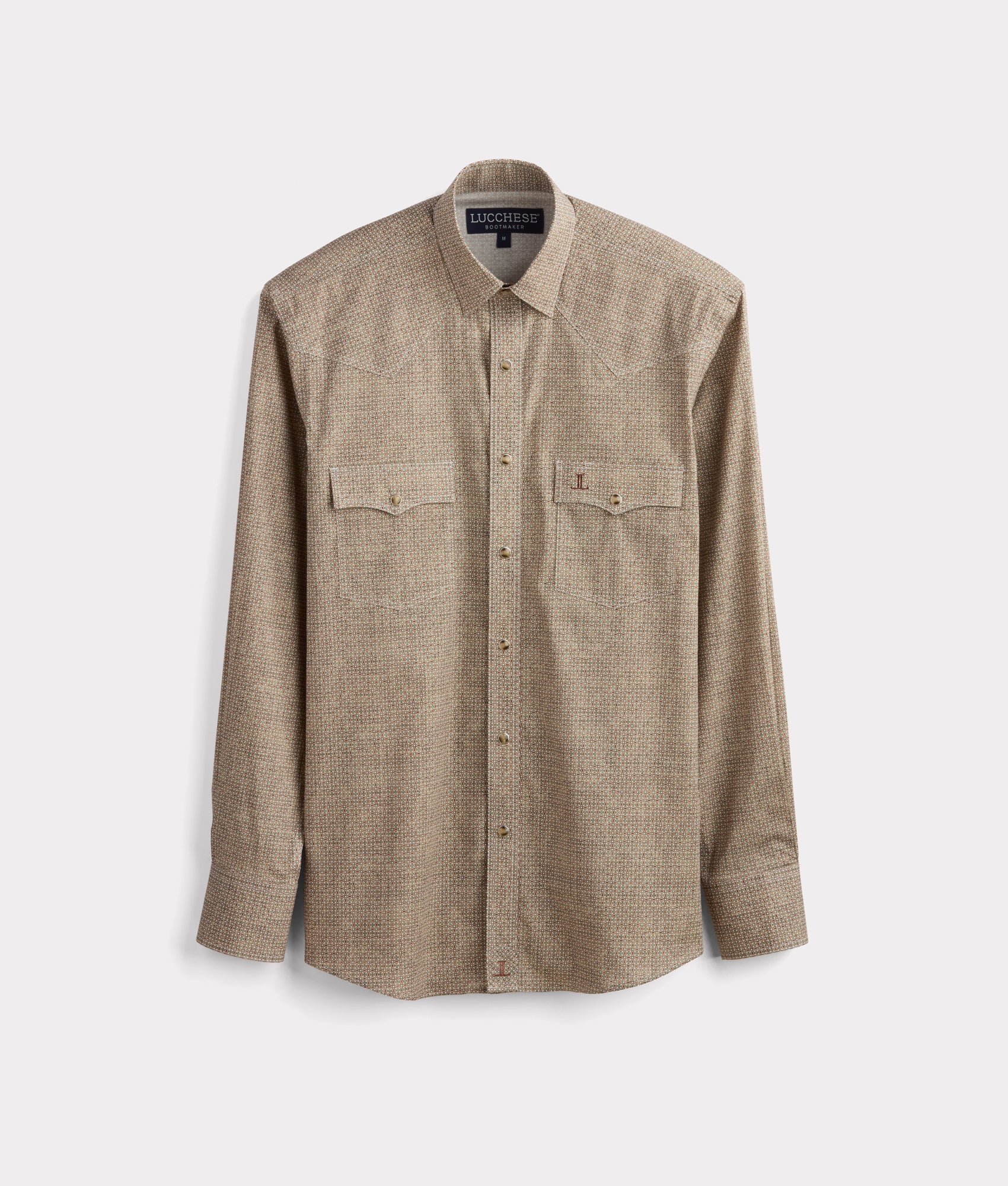 11025-el-paso-cowboy-fit-olive-brick-white-floral-1.jpg El Paso Cowboy Fit :: Olive/Brick/White Floral