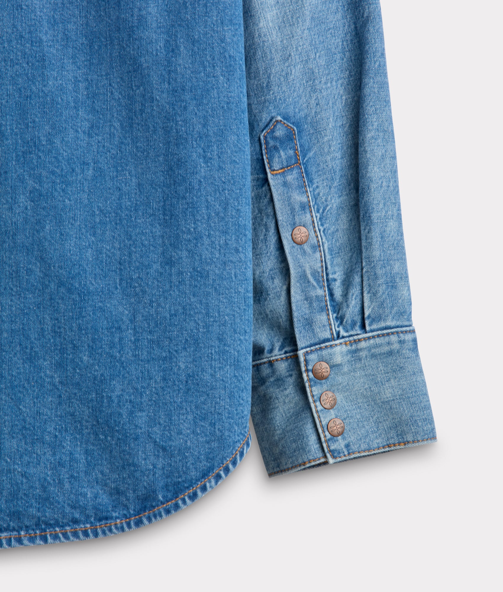 Jordy Denim Shirt :: Small Town Blue