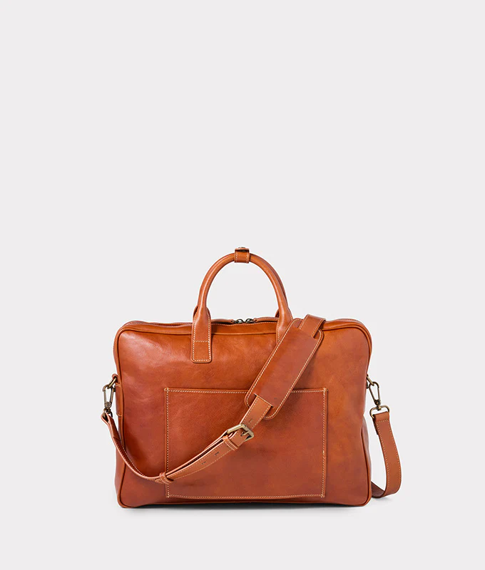 Cosimo Briefcase :: Cognac