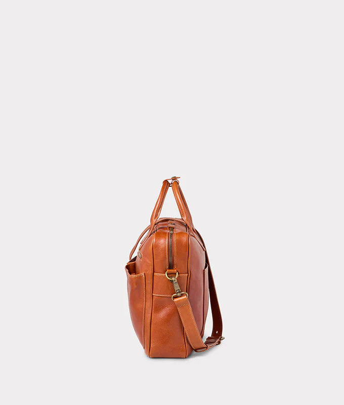 Cosimo Briefcase :: Cognac