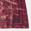 Roots Silk Scarf :: Burgundy
