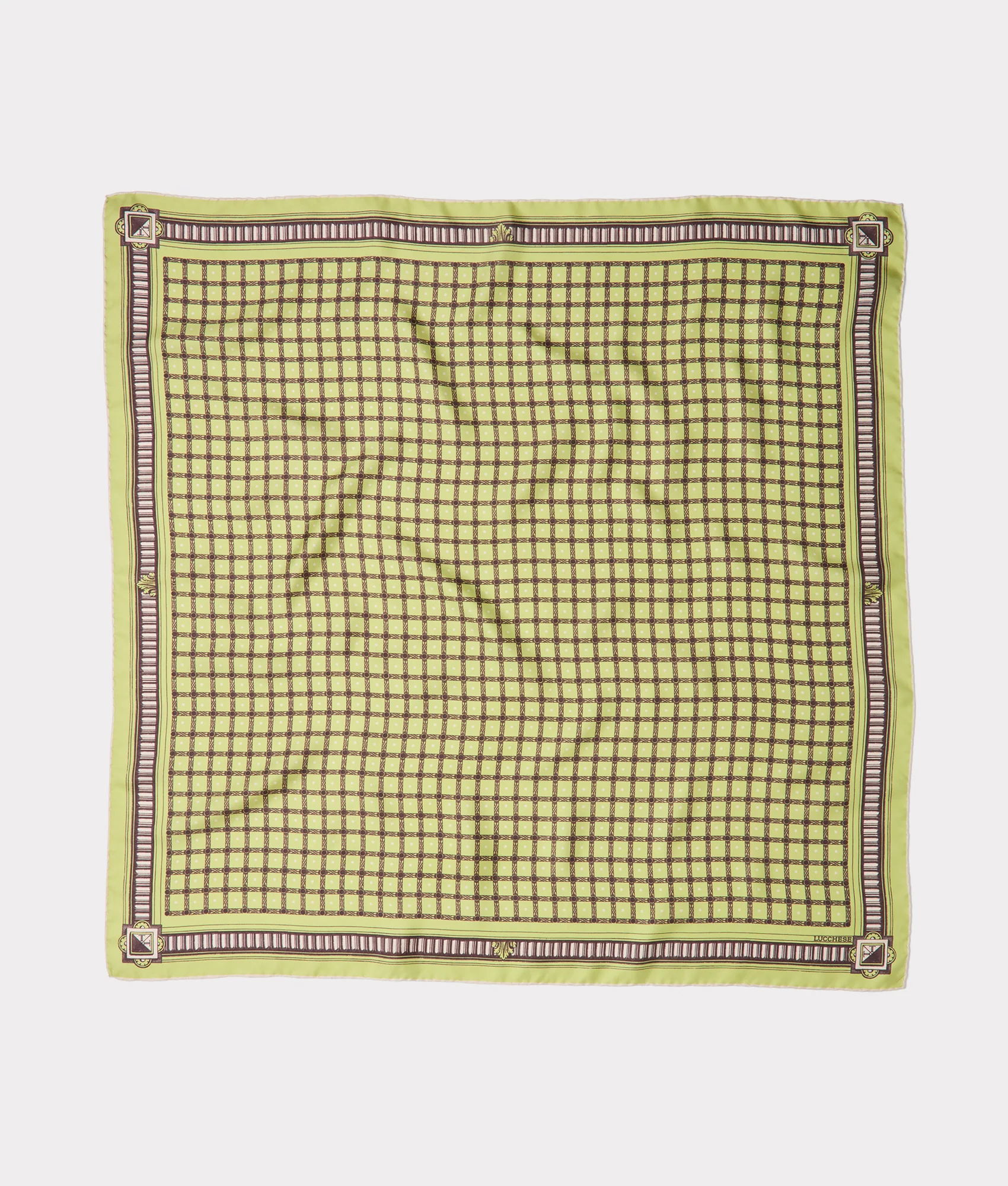 11095-mesa-grid-silk-scarf-olive-1.webp Mesa Grid Silk Scarf :: Olive