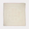 Mirrored L Silk Wool Scarf :: Cream