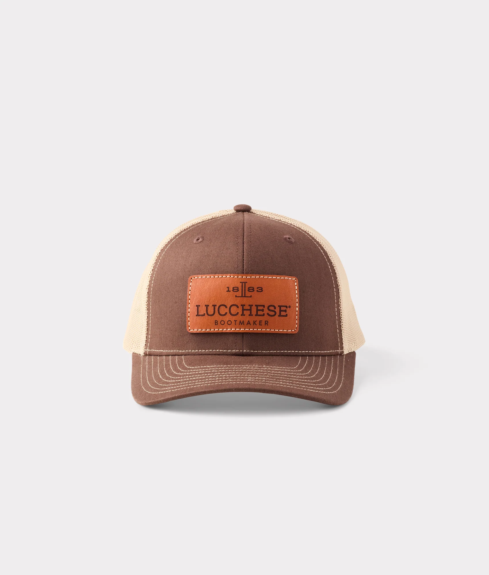 11102-leather-patch-cap-brown-khaki-1.webp Leather Patch Cap :: Brown + Khaki