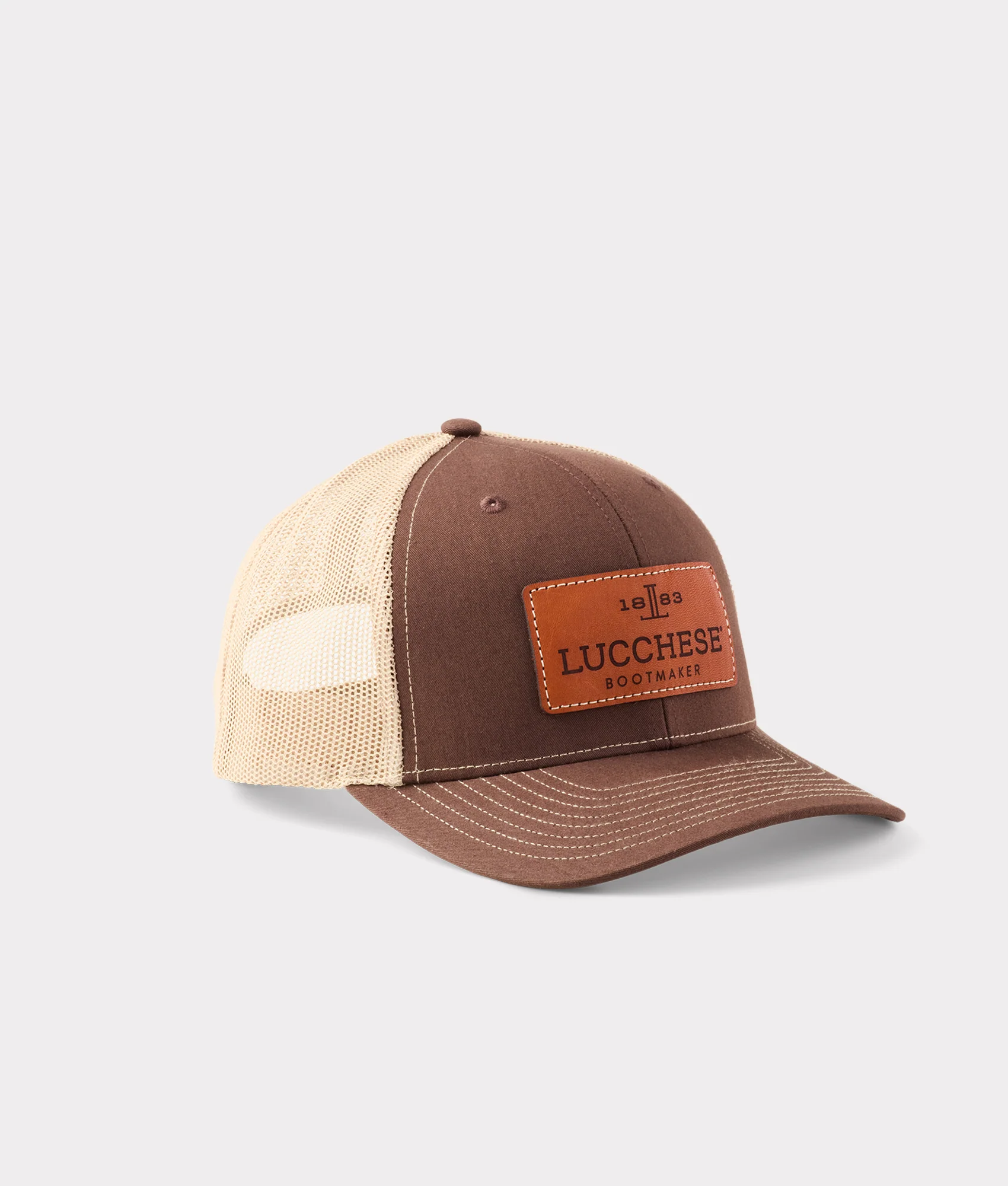 11102-leather-patch-cap-brown-khaki-3.webp Leather Patch Cap :: Brown + Khaki