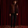 Vail Quilted Leather Vest :: Bourbon