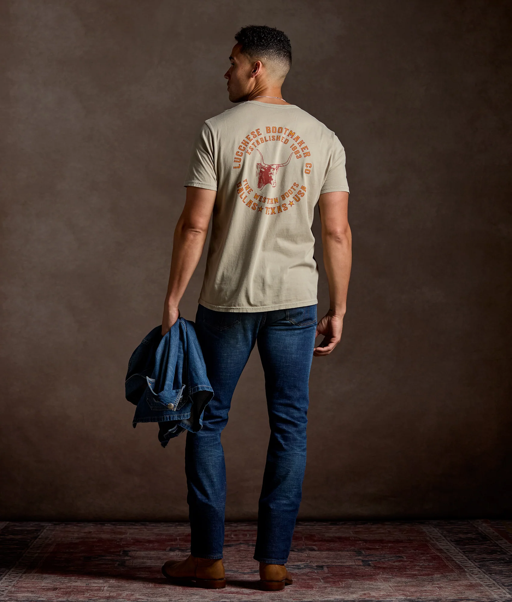 Longhorn Stamp Tee :: Sand