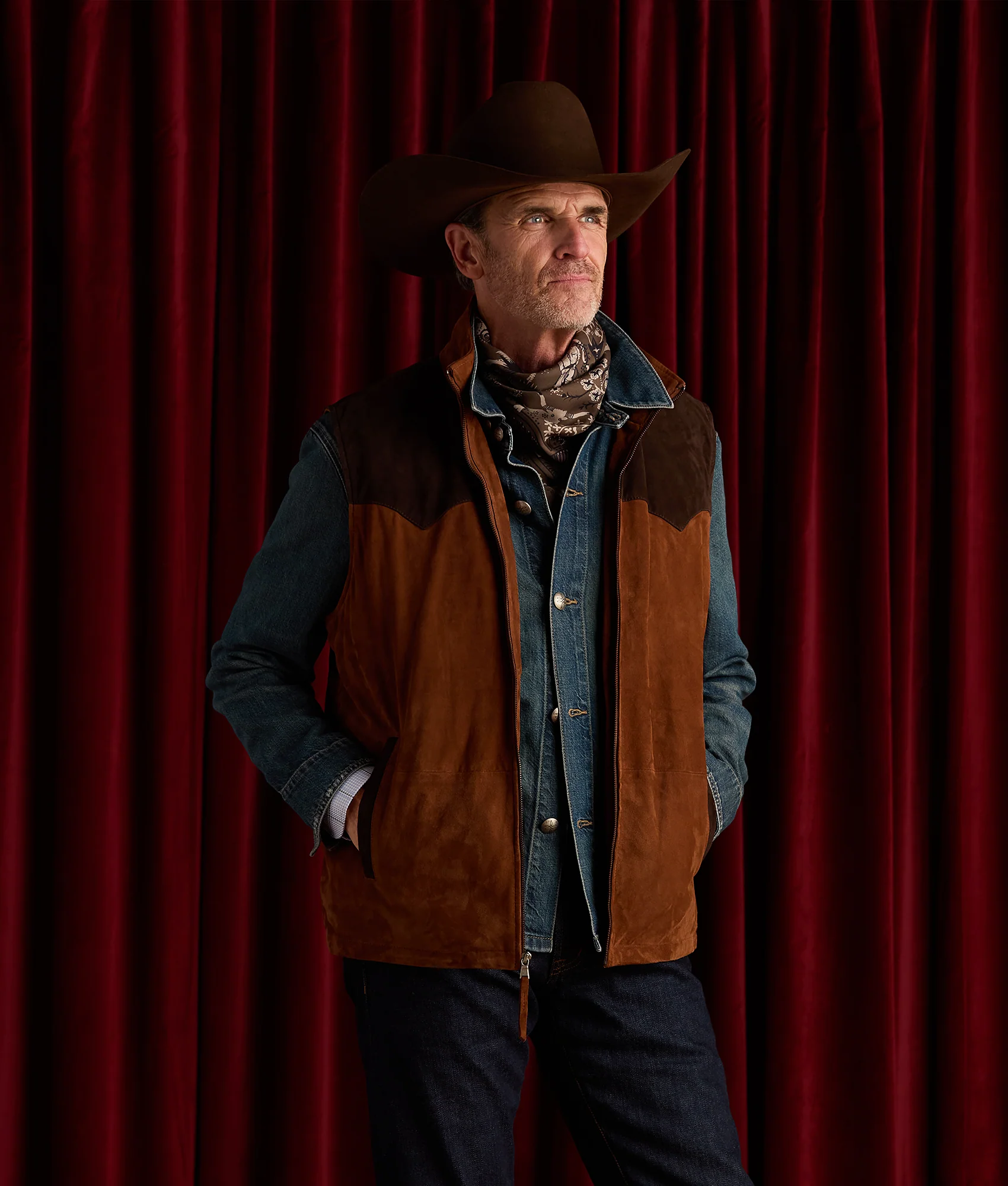 Rit Two-Tone Vest :: Brown