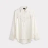 Mary Jane Fringe Blouse :: Oatmeal