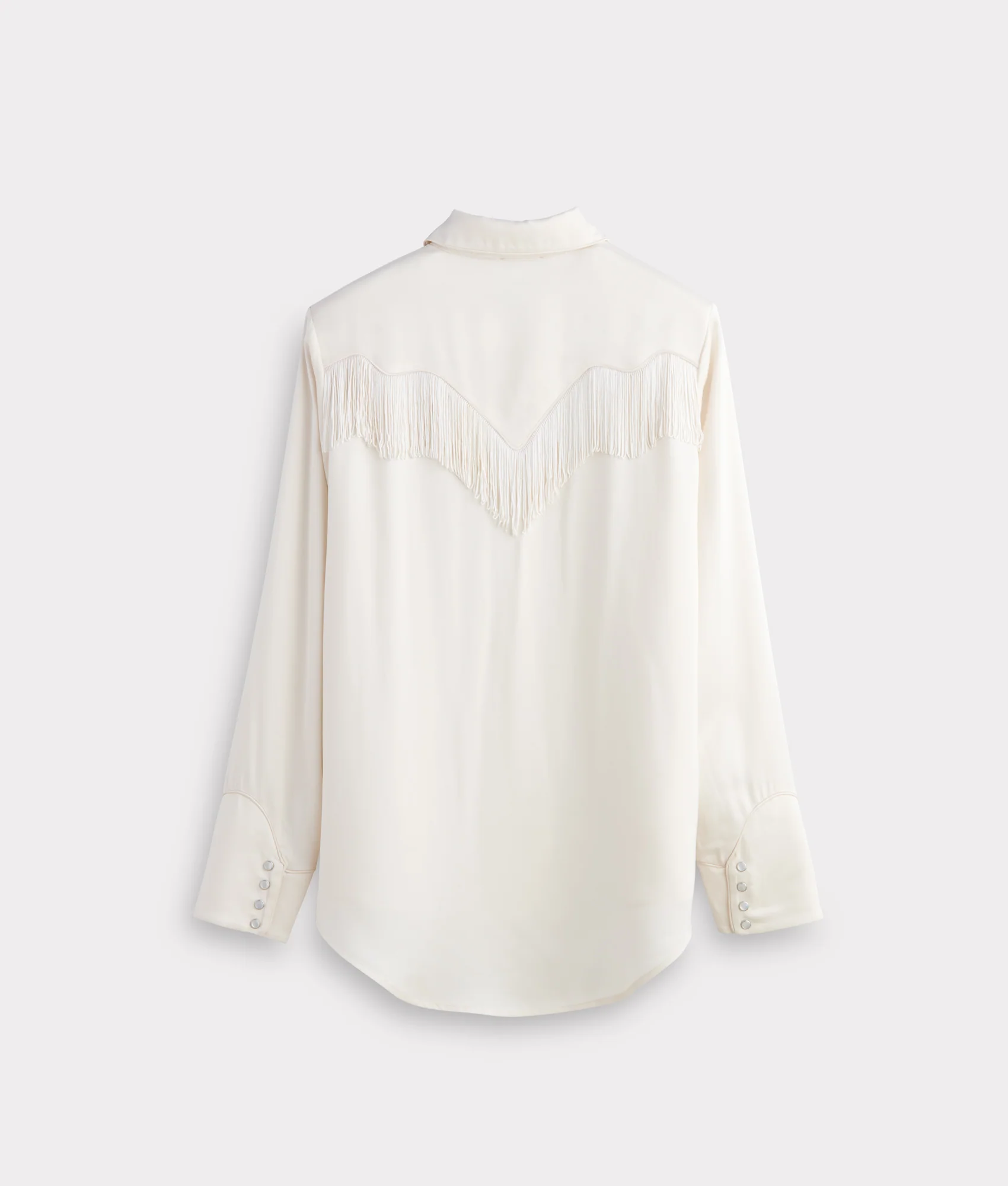 Mary Jane Fringe Blouse :: Oatmeal