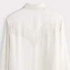 Mary Jane Fringe Blouse :: Oatmeal