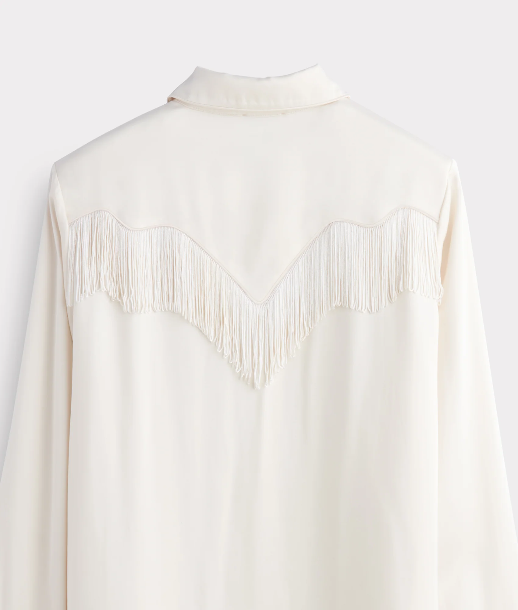 Mary Jane Fringe Blouse :: Oatmeal