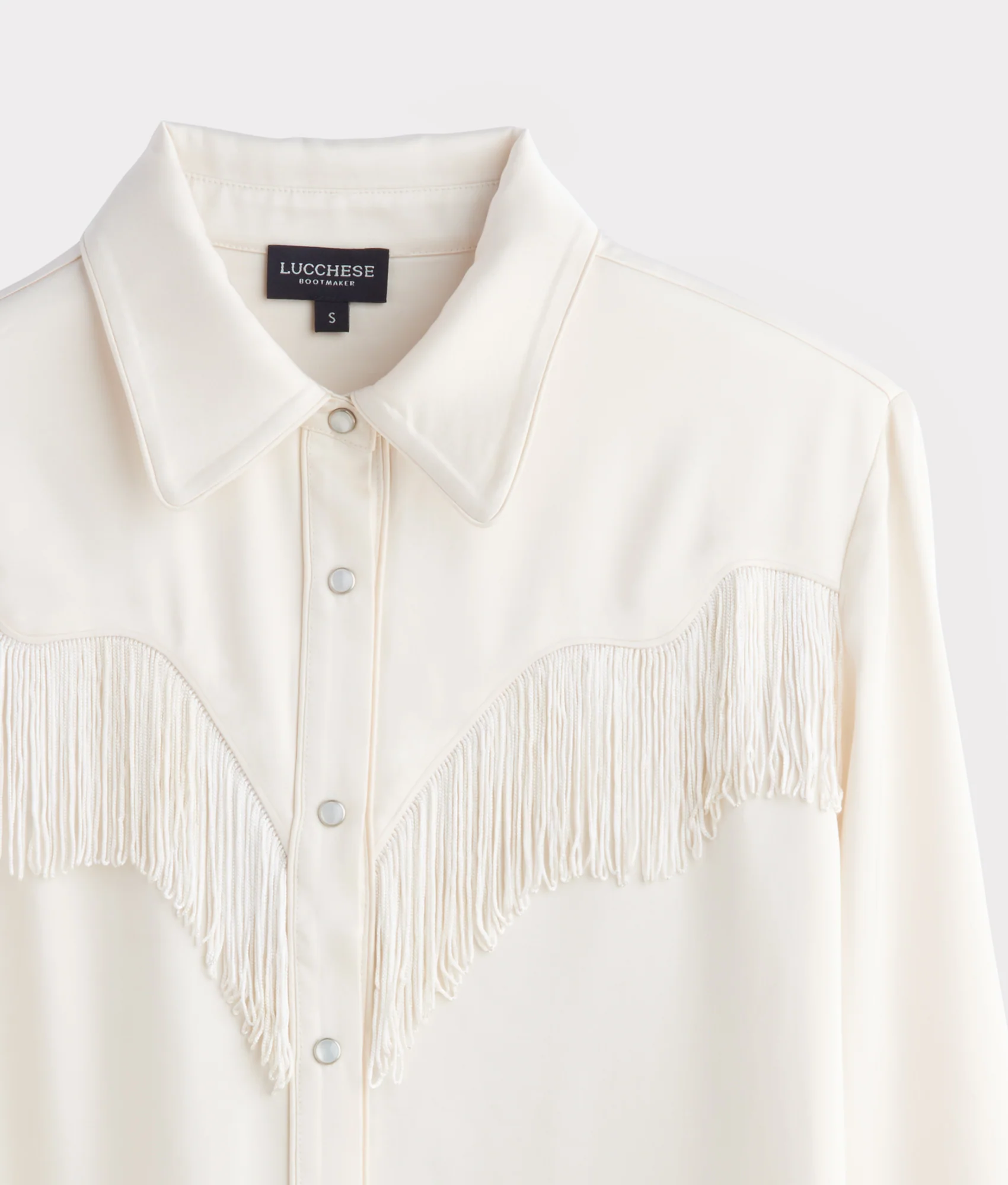Mary Jane Fringe Blouse :: Oatmeal