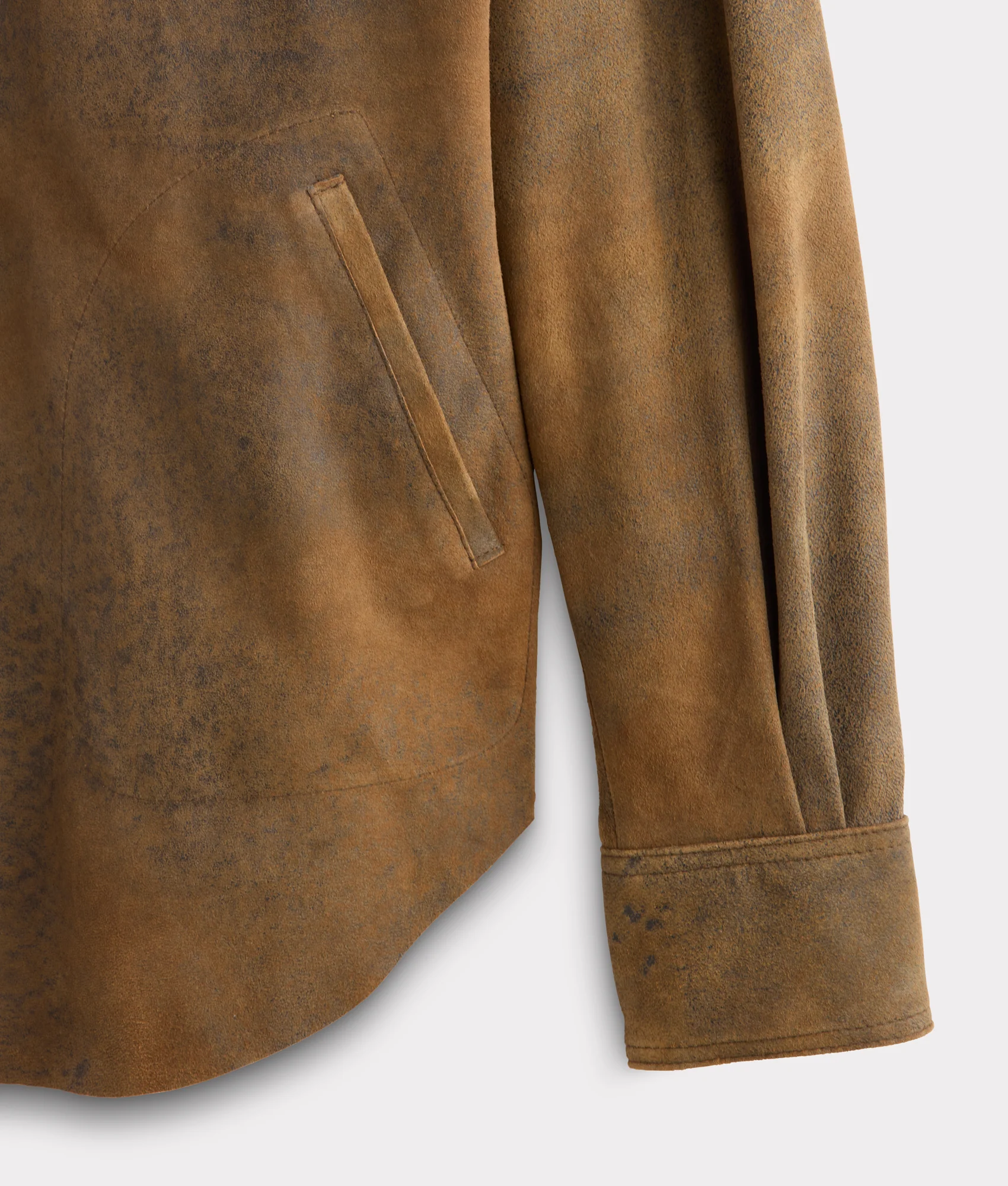Colt Leather Shacket :: Mocha