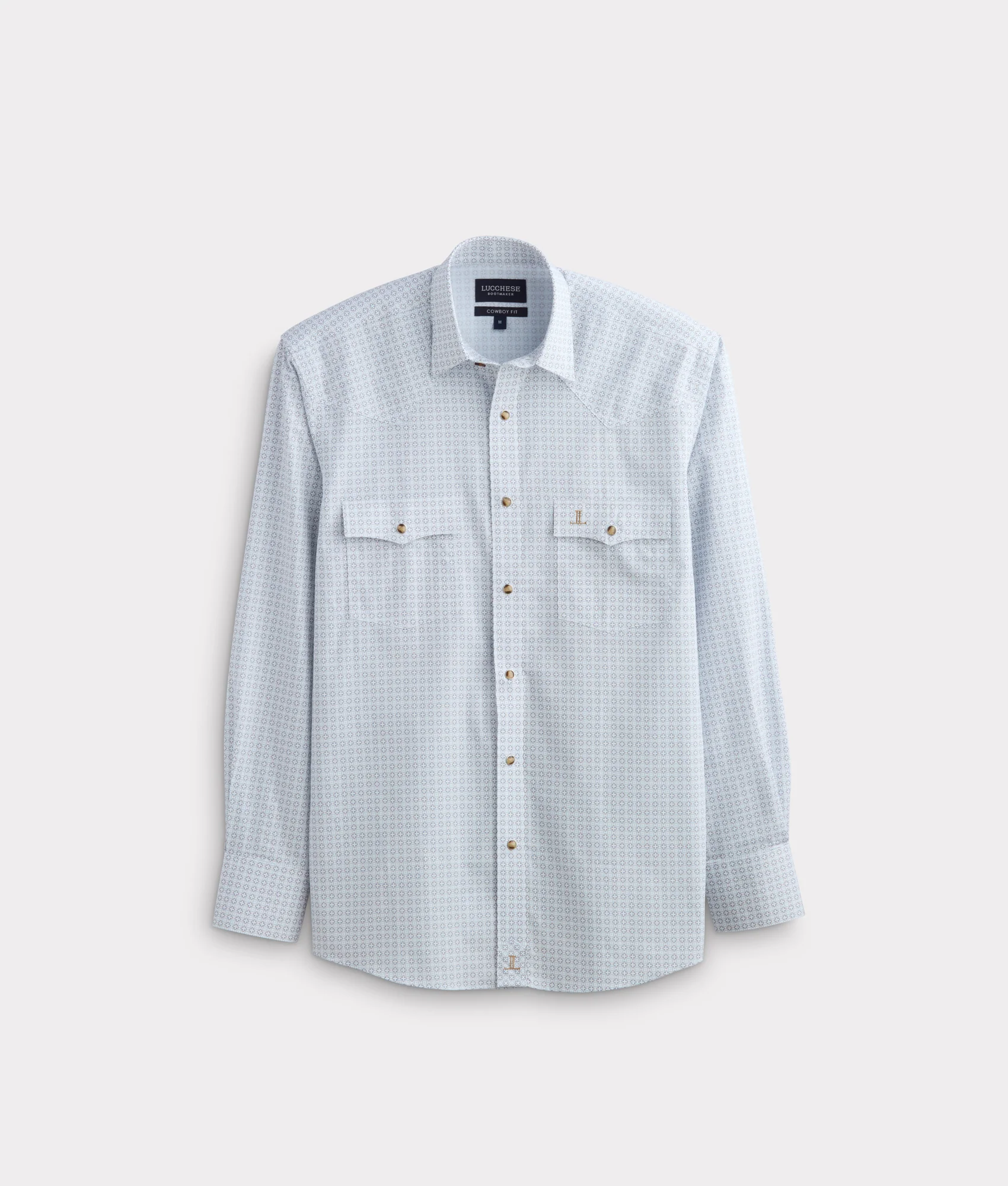 El Paso Cowboy Fit:: Gold/White/Navy Multi