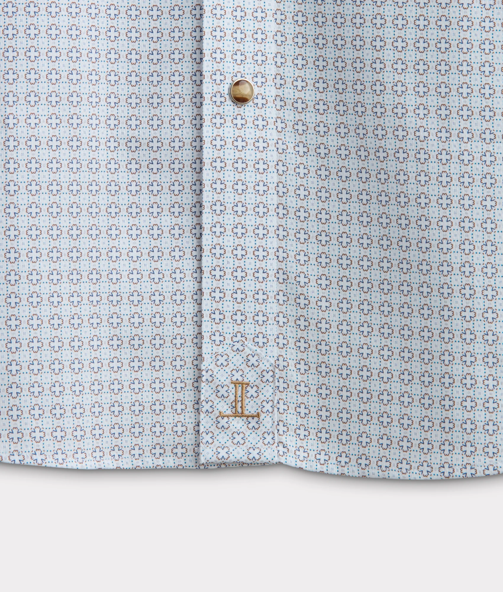 El Paso Cowboy Fit:: Gold/White/Navy Multi